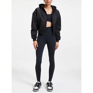 NWT Good American Wide Rib Shine Clean Seamless Compression Leggings Size 1/2